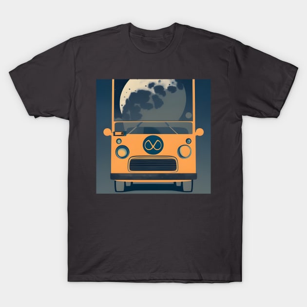 Moon Skoolie Bus T-Shirt by shanestillz